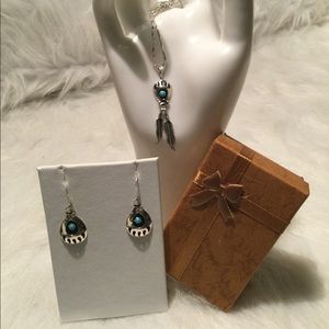 Navajo Necklace & Matching Earrings